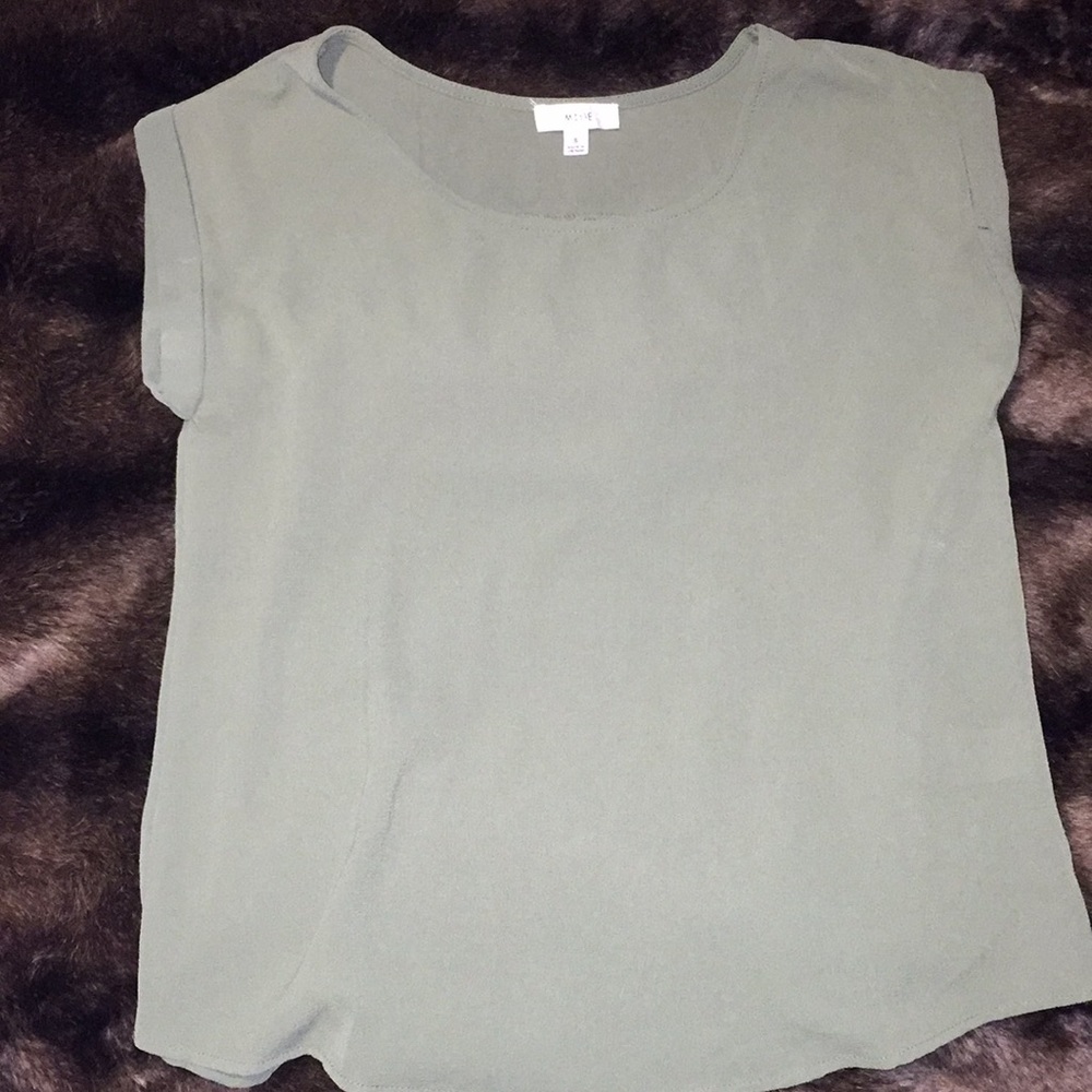 Olive Cut Out Blouse